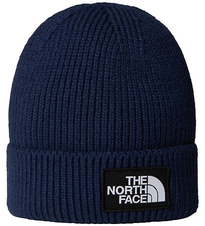 The North Face Beanie - Knitted - Logo Box Cuffed - Summit Navy The North Face Beanie - Knitted - Logo Box Cuffed - Summit Navy