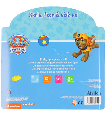 Alvilda Aktivitätsbuch - Paw Patrol - Schreiben, Symbole & Lösch Alvilda Aktivitätsbuch - Paw Patrol - Schreiben, Symbole & Lösch