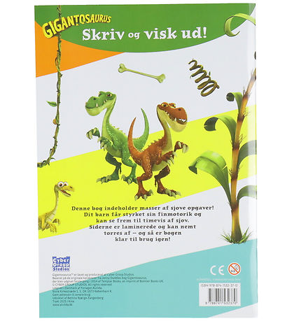 Alvilda Activiteitenboek - Gigantosaurus - Schrijven en wissen