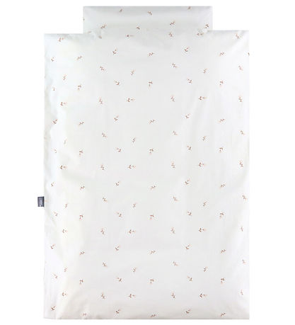 Nørgaard Madsens Bettwäsche - Baby - Off White m. Mauve Blumen