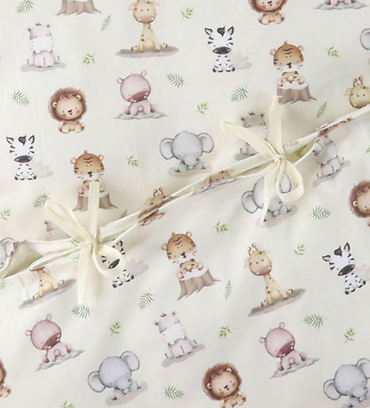 Nørgaard Madsens Bedding - Baby - Natural w. Cute Baby Animals