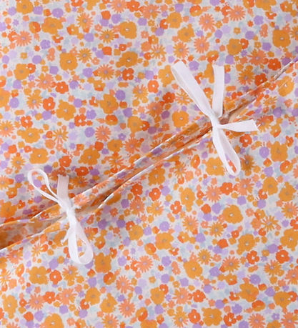 Nørgaard Madsens Beddengoed - Baby - Bloei in Oranje/Paars
