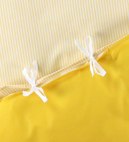 Nørgaard Madsens Rúmföt - Barn - Hvítt M. Gult Rendur Nørgaard Madsens Rúmföt - Barn - Hvítt M. Gult Rendur