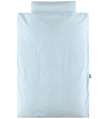 Nørgaard Madsens Bedding - Baby - White w. Blue Stripes Nørgaard Madsens Bedding - Baby - White w. Blue Stripes