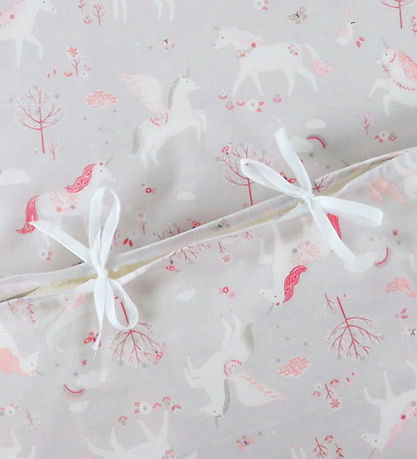 Nørgaard Madsens Bedding - Adult - Grey w. Pink Unicorns Nørgaard Madsens Bedding - Adult - Grey w. Pink Unicorns