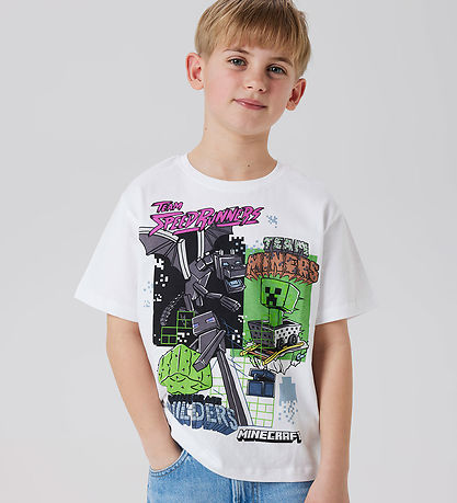Name It T-Shirt - Noos - NkmJahi Minecraft - Bright White