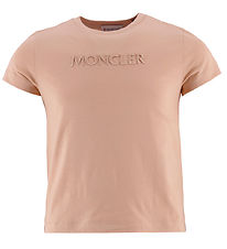 Moncler T-shirt - Pastel Pink w. Embroidery