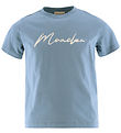 Moncler T-shirt - Dammblå m. Vit