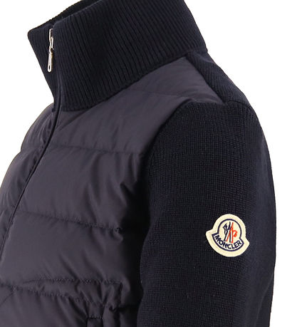 Moncler Cardigan - Wool/Down - Navy