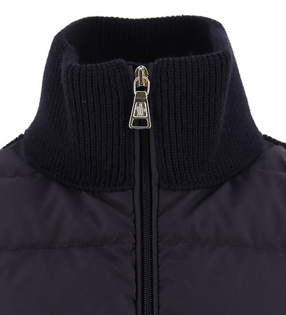 Moncler Cardigan - Wool/Down - Navy
