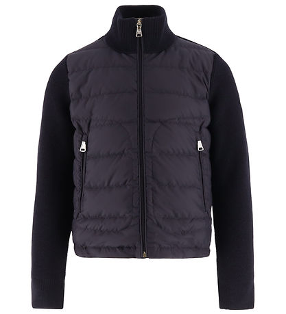 Moncler Cardigan - Wool/Down - Navy
