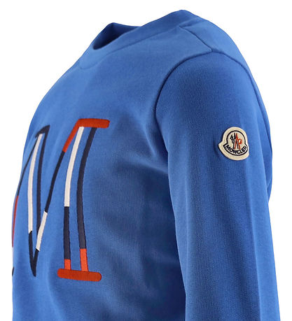 Moncler Sweatshirt - Blue w. M Moncler Sweatshirt - Blue w. M