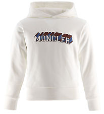Moncler Hoodie - White w. Print Moncler Hoodie - White w. Print
