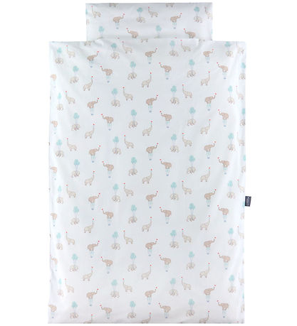 Nørgaard Madsens Bedding - Baby - White w. Elephants Nørgaard Madsens Bedding - Baby - White w. Elephants
