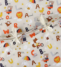 Nørgaard Madsens Bedding - Junior - Beige w. Alphabet Nørgaard Madsens Bedding - Junior - Beige w. Alphabet