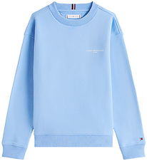 Tommy Hilfiger Sweatshirt - Mini Corp - Cloudy Blue Tommy Hilfiger Sweatshirt - Mini Corp - Cloudy Blue