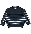 Tommy Hilfiger Sweatshirt - Mini Corp - Dark Night Navy Stripe Tommy Hilfiger Sweatshirt - Mini Corp - Dark Night Navy Stripe
