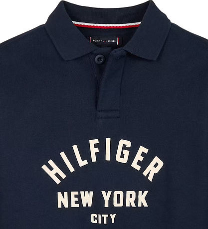 Tommy Hilfiger Pikétröja - Grafik - Dark Natt Marinblå