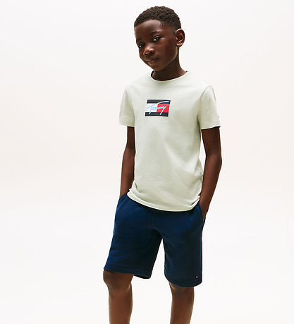 Tommy Hilfiger T-shirt - Script Flag - Misty Sage Green