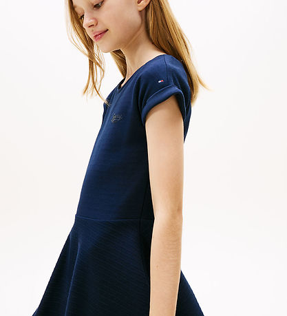 Tommy Hilfiger Mekko - Välikappaleen lukitus - Dark Yö Laivaston