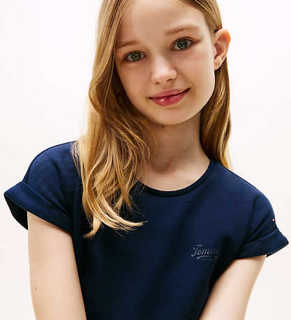 Tommy Hilfiger Mekko - Välikappaleen lukitus - Dark Yö Laivaston