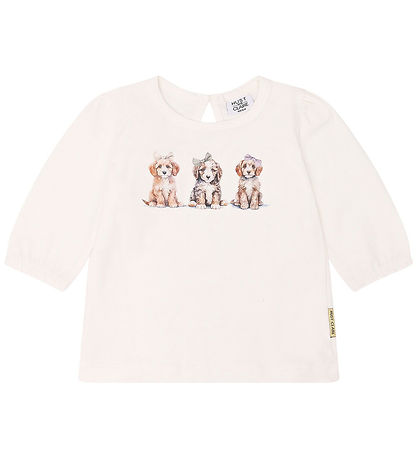 Hust and Claire Blouse - Alma - Ivory w. Dogs