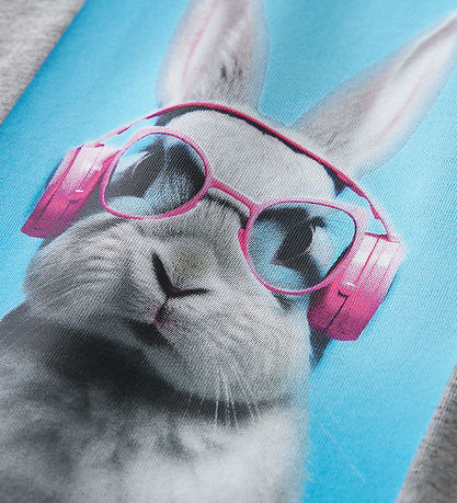 T-Shirt Name It - NmfVotea - Grey Melange/Bunny Head T-Shirt Name It - NmfVotea - Grey Melange/Bunny Head