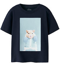 T-Shirt Name It - NmmVoto - Marine Blue/Hamster boxeur T-Shirt Name It - NmmVoto - Marine Blue/Hamster boxeur