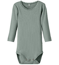 Body m/l Name It - Rib - NkfKab - Slate Gris Body m/l Name It - Rib - NkfKab - Slate Gris