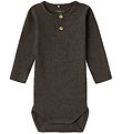 Name It Bodysuit l/s - Rib - NbmKab - Delicioso/Melange