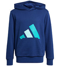 adidas Performance Hoodie - J BL FT HD 280 - DKBLUE/PURTEA/H adidas Performance Hoodie - J BL FT HD 280 - DKBLUE/PURTEA/H