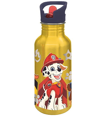 Paw Patrol Water Bottle - 545 mL - Aluminum - Yellow/Blue