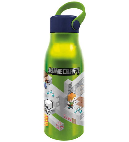 Minecraft Juomapullo - 760 ml - Alumiini - Vihreä