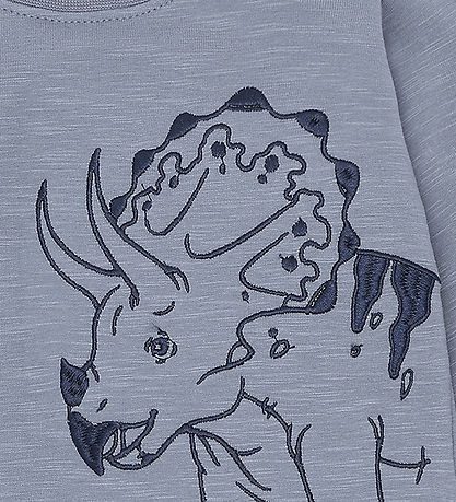 Sweat-shirt Hust and Claire - Sofus Triceratops - Blue Silex Sweat-shirt Hust and Claire - Sofus Triceratops - Blue Silex