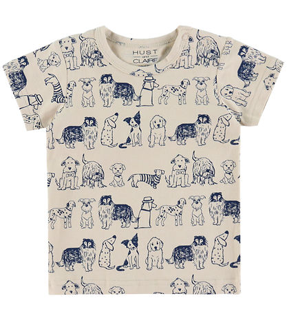 Hust and Claire T-shirt - Albert Dogs - 3-Pack - Cement Hust and Claire T-shirt - Albert Dogs - 3-Pack - Cement