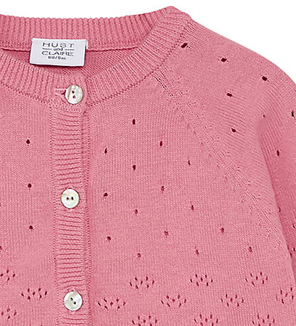 Hust and Claire Cardigan - Knitted - Cillja - Flamingo w. Pointe
