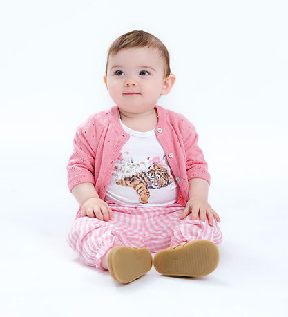 Hust and Claire Cardigan - Knitted - Cillja - Flamingo w. Pointe