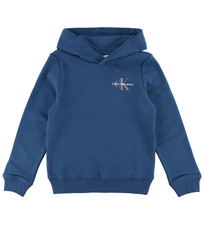 Calvin Klein Hoodie - Small Monogram - Blue Jean Calvin Klein Hoodie - Small Monogram - Blue Jean