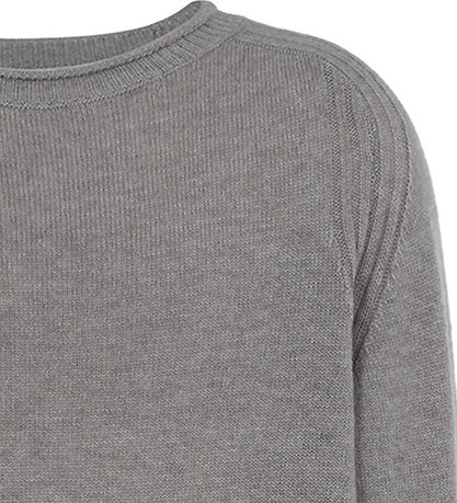 Emporio Armani Blouse - Viscose/Wool - Grey Melange w. Navy
