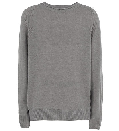 Emporio Armani Blouse - Viscose/Wool - Grey Melange w. Navy