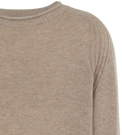 Emporio Armani Genser - Viskose/Ull - Beige Melert m. Blå