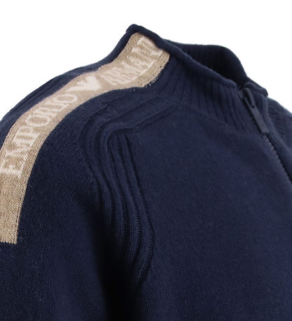 Emporio Armani Cardigan - Viskose/Wolle - Marineblau Academy