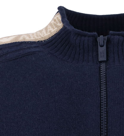 Emporio Armani Cardigan - Viskose/Wolle - Marineblau Academy