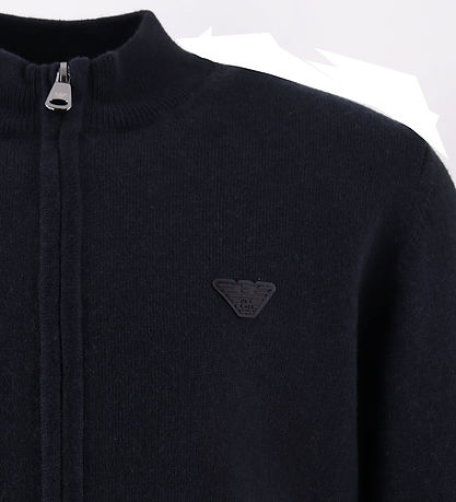 Emporio Armani Cardigan - Strick - Baumwolle/Wolle - Blue Navy