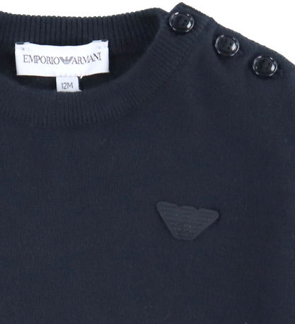 Emporio Armani Blouse - Cotton/Wool - Navy