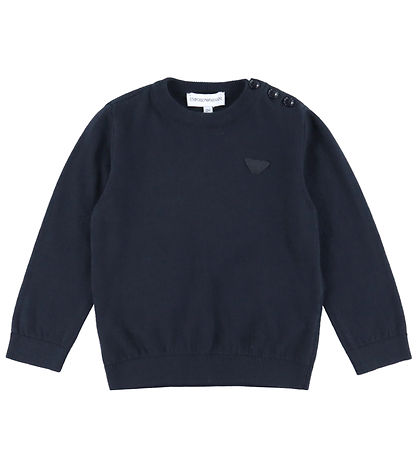 Emporio Armani Blouse - Cotton/Wool - Navy