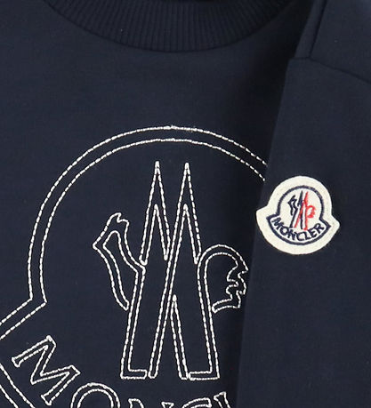 Moncler Sweatshirt - Marinblå m. Logo