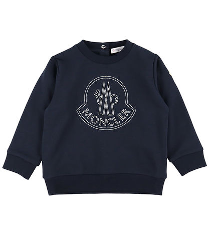 Moncler Sweatshirt - Marinblå m. Logo