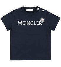 Moncler T-shirt - Marinblå m. Vit