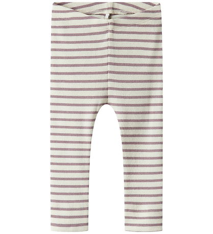 Name It Leggings - Rib - Nej - NbnBani - Elderberry